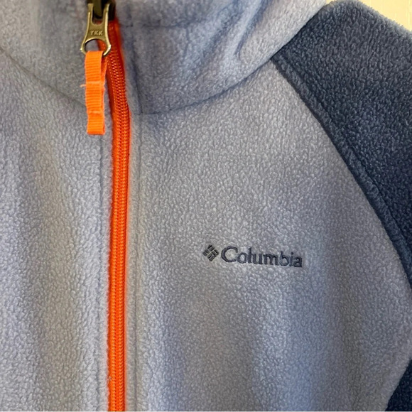 Columbia Girls Blue/Light Blue 14/16 Zip Up Columbia Zip Up Jacket EUC - Picture 2 of 5